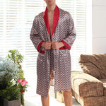 Peignoir Kimono Satin Homme