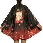 Veste kimono rouge
