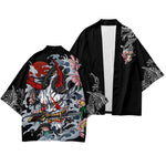 Veste kimono imprimé
